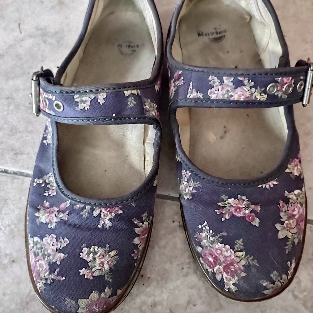 Canvas mary janes size 8